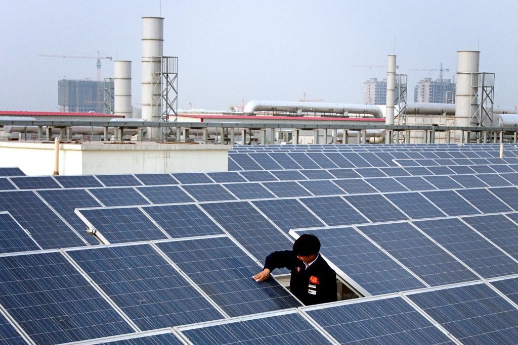 Increasing in usage of solar energy sources in china